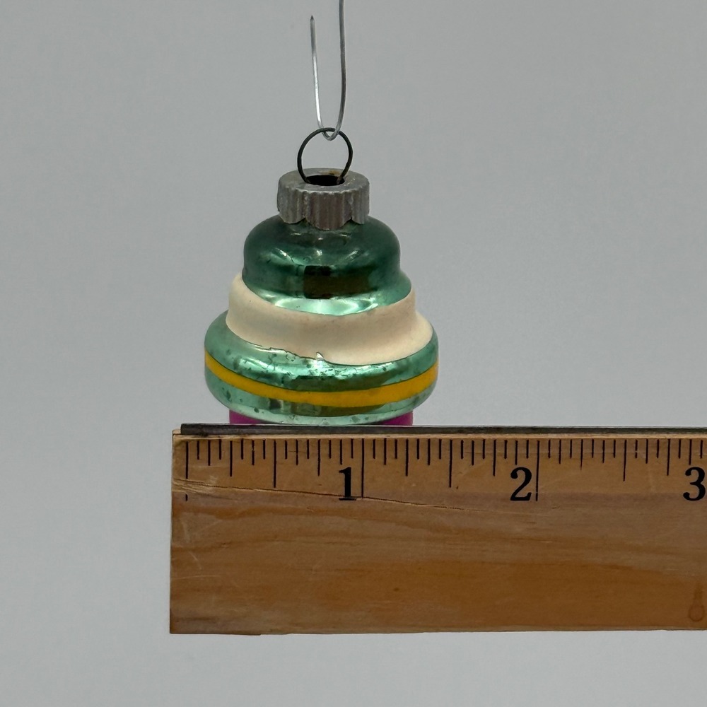 Vintage Shiny Brite West Germany Mercury Glass Christmas Ornament  Beehive - Picture 5 of 5